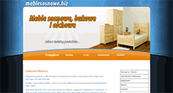 Desktop Screenshot of meblesosnowe.biz