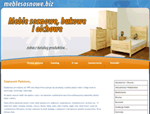Tablet Screenshot of meblesosnowe.biz